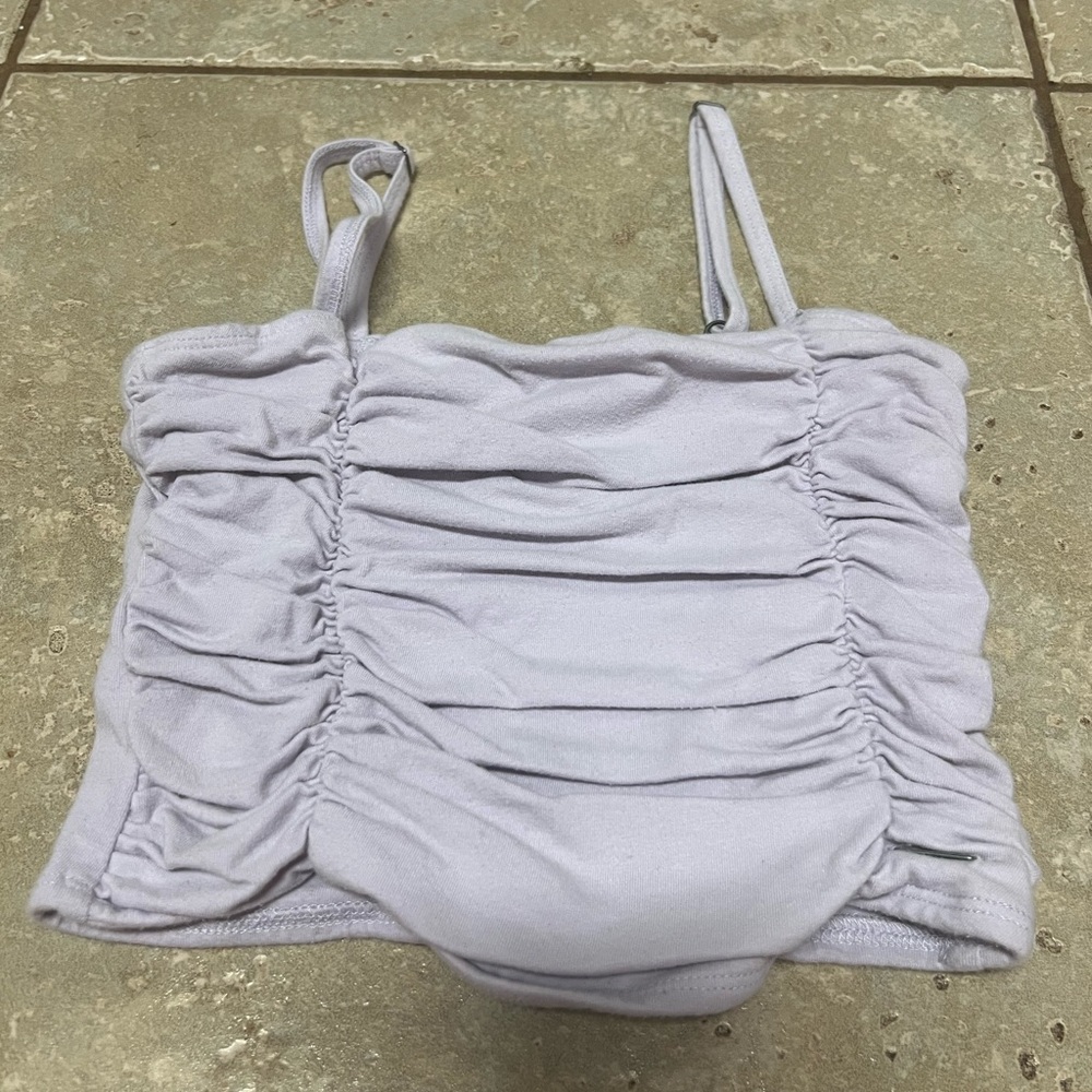 Hollister Ruched Lilac Top